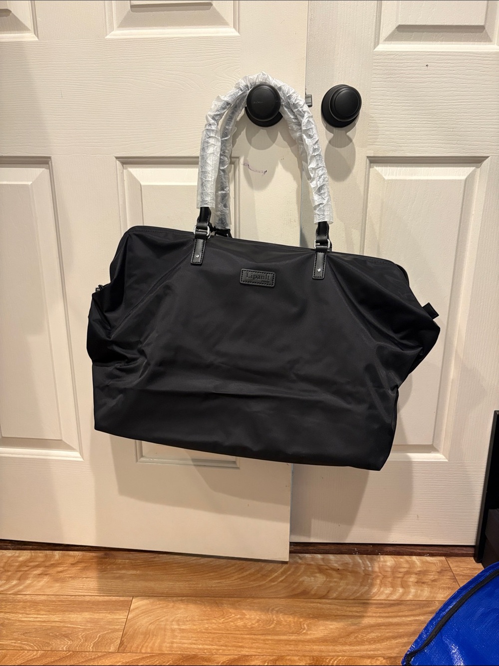 Lipault Black Travel Weekender Bag